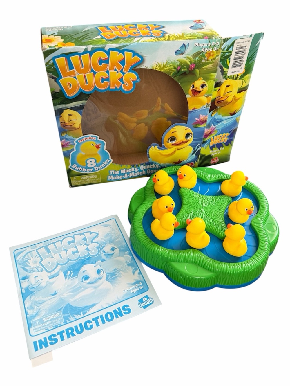 Goliath Lucky Ducks Electronic Duck Make-A-Match Game Ages 3+ 2-4 Players